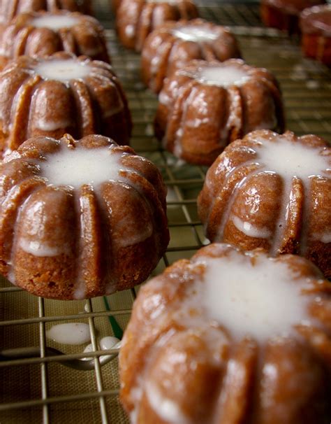 A rice krispies dessert will always have a place in our christmas desserts list. These Peas are Hollow: Gingerbread Bundts with Cinnamon Glaze | Desserts, Mini bundt cakes ...