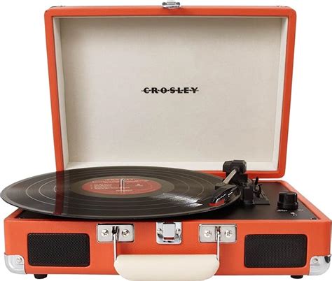 Crosley Cruiser Briefcase Style Three Speed Portable Vinyl Turntable