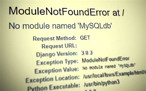 Solved Modulenotfounderror No Module Named Mysqldb