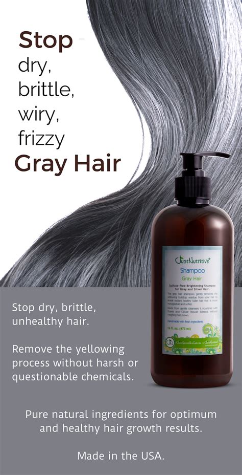 Your hair is dry and frizzy, likely, because it has been stripped of its natural oils. Gray Hair Shampoo | Shampoo for gray hair, Hair shampoo ...