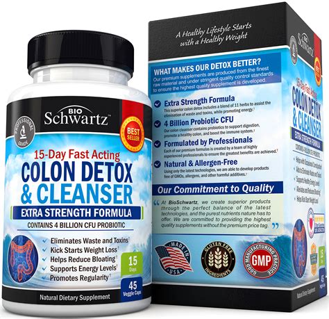 Colon Cleanser And Detox For Weight Loss 15 Day Extra Strength Detox