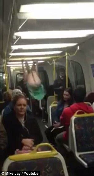 Woman Flashes Underwear On Melbourne Train In Peak Hour Daily Mail Online