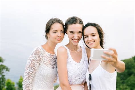 Charming Women Taking Selfie By Stocksy Contributor Duet Postscriptum Stocksy