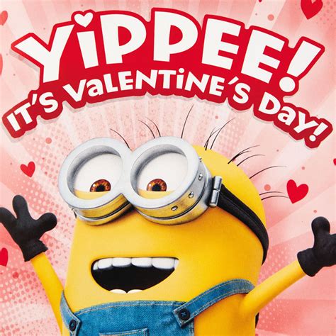 Despicable Me Minions Valentines Day Card With Light And Sound