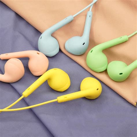 Macaron Universal Headset Multi Function Answer Call Button In Earphone