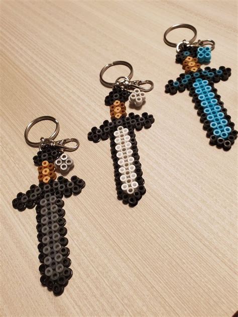 This Item Is Unavailable Etsy Minecraft Perler Beaded Keychains