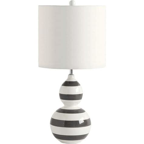 Violi Black And White Table Lamp With Drum Shade By Mercana