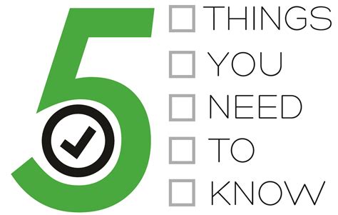 5 Things You Need To Know Spesial 5