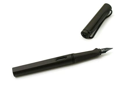 Lamy Safari Fountain Pen Extra Fine Nib Charcoal Black Body Lamy