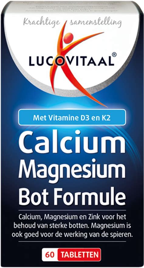 Bol Com Lucovitaal Calcium Magnesium Bot Formule Voedingssupplement Tabletten