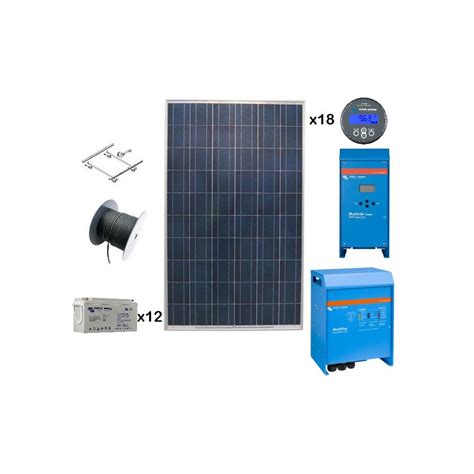 Kit Solar Kw Putere Instalata Cu Baterii Solare Victron Gel Si