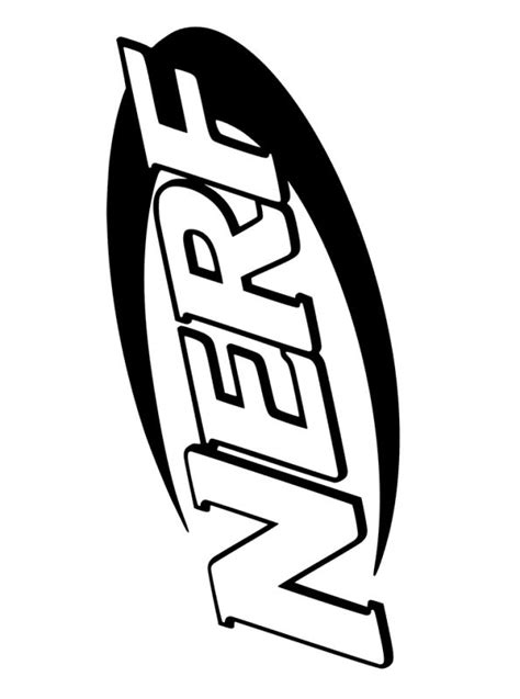 Kids N Coloring Page Nerf Blasters Nerf Logo