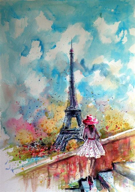 Summer In Paris Paintings By Kovacs Anna Brigitta