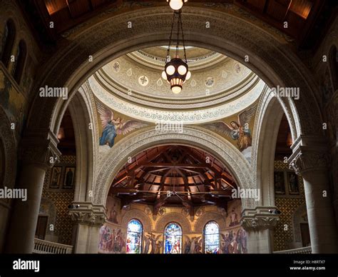 Architectural Details Of Stanford Memorial Church Located On The Main