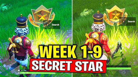 All Secret Battle Stars Season 10 Fortnite Week 1 To 9 Locations