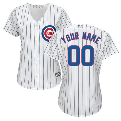 Chicago Cubs Majestic Womens Cool Base Custom Jersey Chicago Sports Shop