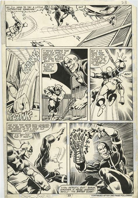 captain america 247 page 1980 john byrne comic art comic art fans comic book artwork