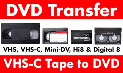 Convert Your Vhs C Video Tape To Dvd Transfer Your Vhs C Etsy
