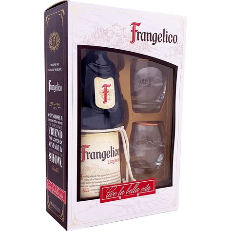Frangelico Liqueur T Set With 2 Glasses Gotoliquorstore