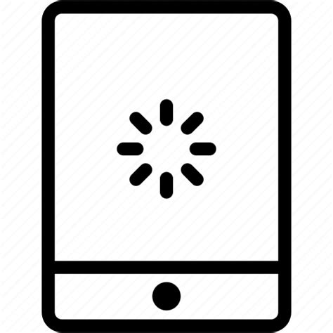 Device Display Ipad Loading Tablet Technology Icon