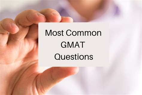 Most Common Gmat Questions