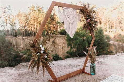 Wedding Arch Hexagon Wedding Arch Wooden Arch Wedding Etsy