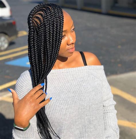 This triple ghana braid style features three fairly thick braids and uses blonde extensions to really make their texture pop. Ghana Braids Hairstyles 2020: Most Recent Braids Hairstyles 2020 - Owambe Celebrities World