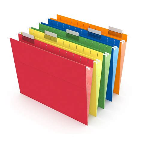 Myofficeinnovations Hanging File Folders 5 Tab Letter Size Assorted 25