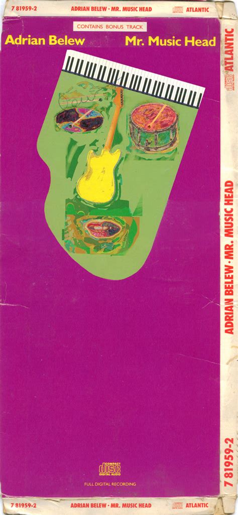 Adrian Belew Mr Music Head 1989 Longbox Cd Discogs