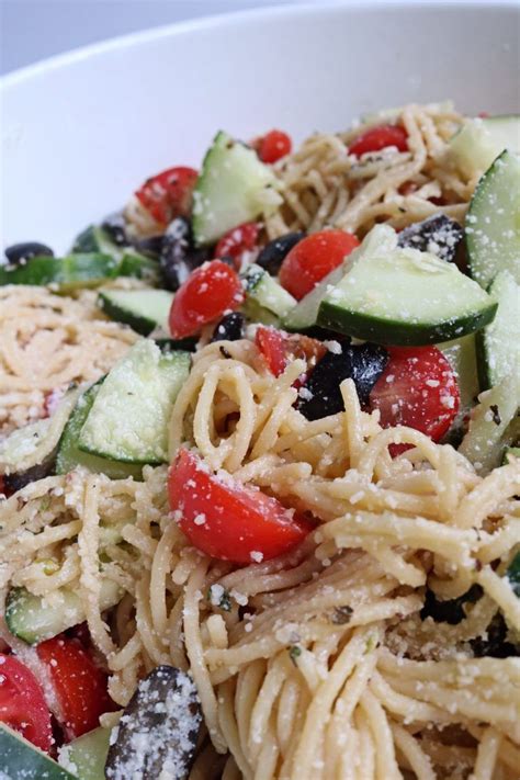 Spaghetti Salad Recipes With Italian Dressing And Pepperoni Recipe Loving