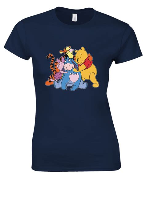 Winnie The Pooh Cartoon All Characters T Shirt T Shirt Tshirt Etsy