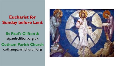 Eucharist For Sunday Before Lent Youtube