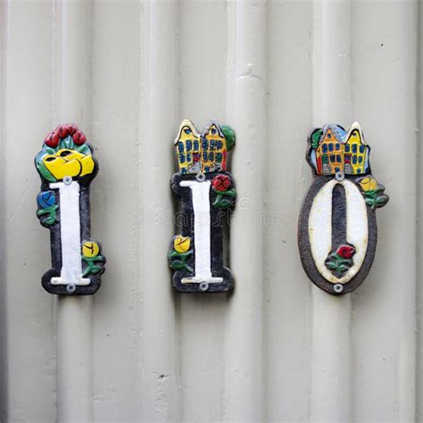 House Number 110 Stock Image Image Of Placard Object 260171735