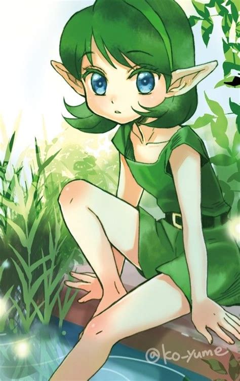 Legend Of Zelda Ocarina Of Time Art Saria Sage Of Forest Kokiri