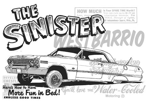 Lowrider Art Lowrider Art Lowriders Car Drawings