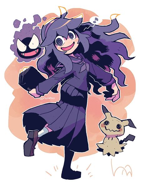 Hex Maniac Mimikyu And Gastly Pokemon And More Drawn By Rariatto