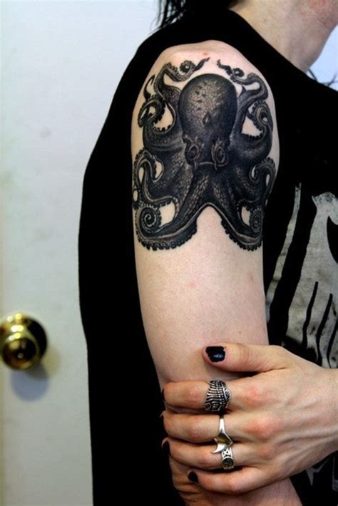 46 Octopus Tattoos On Shoulder