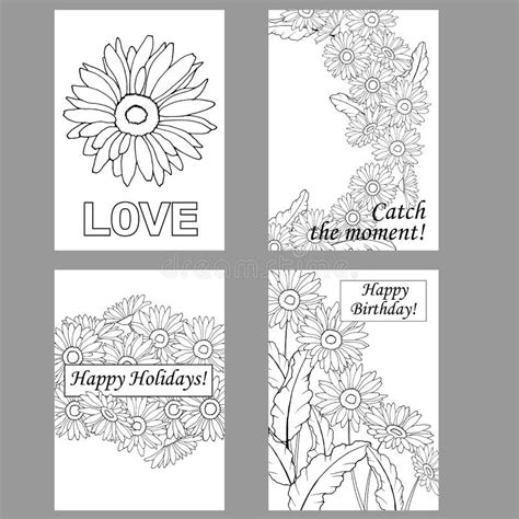 1916 Cards Greeting Cards Coloring Pages Greeting Cards With Gerbera