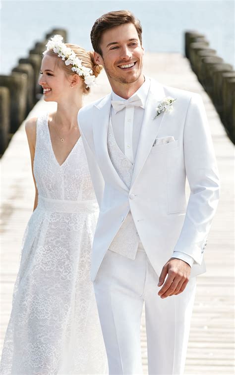 Elegant White Wedding Suit Tom Murphys Formal And Menswear