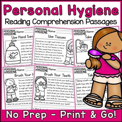 Personal Hygiene Reading Comprehension Passages And Questions Health