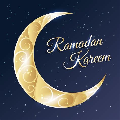Contexte Du Ramadan Avec La Lune Vecteur Gratuite
