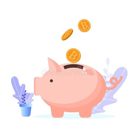 Saving money in piggy bank with fingers. Saving Pig. Concept Of Saving Money. Stock Vector - Illustration of finance, investment: 135603924