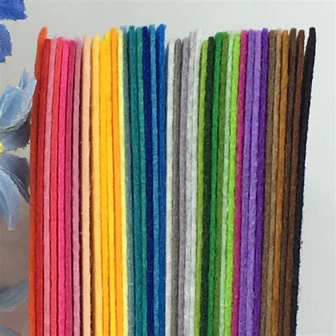 Buy 40pcs 100 Polyester Felt Fabric The Cloth Diy