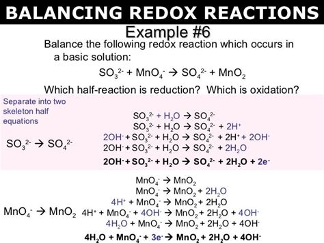 Tang 02 Balancing Redox Reactions 2 Redox Reactions Teaching