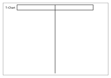 Free Printable T Chart Templates Word Account Example