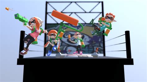 Splatoon A 3D Model Collection By Xiaoluotongxue233 Sketchfab