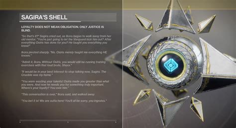 Destiny 2 Curse Of Osiris Ghost Shell Sagiras
