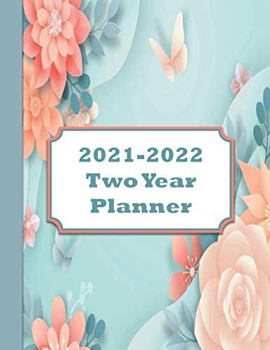 2021 2022 Two Year Planner 24 Month Calendar Appointment Bookto Do List Notes Birthday Log