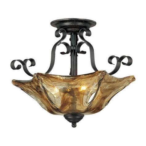 Semi flush lights prove extremely versatile, providing illumination without overwhelming the tone and style of your room. Shop Millennium Lighting 18-in W Burnished Gold Semi-Flush ...