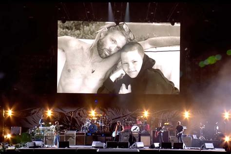 Taylor Hawkins Son Oliver Shane Plays Drums During Foo Fighters Tribute